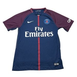 Nike‎ PSG Jersey Kit Mens Small Navy Paris Saint Germain 2017 Soccer Football